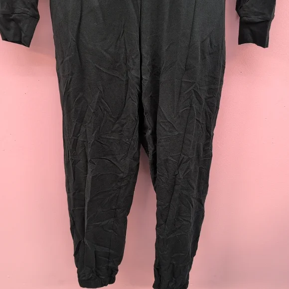 Victoria Secret 100% Cotton Shine Long Pajama Set Small Black W Bling Patch - Picture 5 of 11